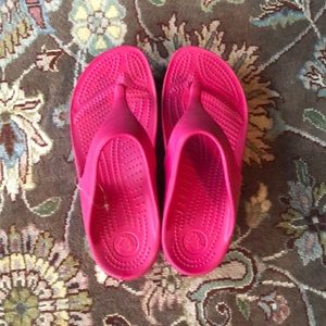 Pink Crocs Sandals